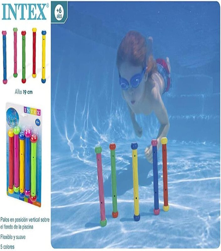 Intex Swimming Pool Sticks, 5 Sticks, 55504, Multicolour