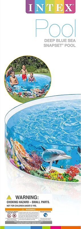 Intex Snapset Kiddie Swimming Pool, Deep Sea Blue