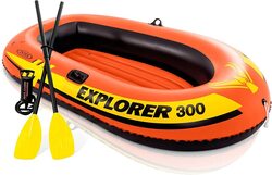 Intex Explorer 300 Boat Set, 3 Pieces, Multicolour