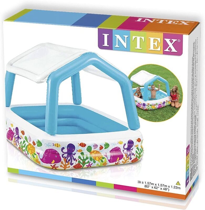 Intex Sun Shade Swin Water Pool, 57470, Multicolour