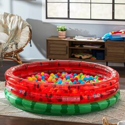 Intex Round Swimming and Wading Watermelon Pool for Ages 2+, 66-Inch, Red/Green