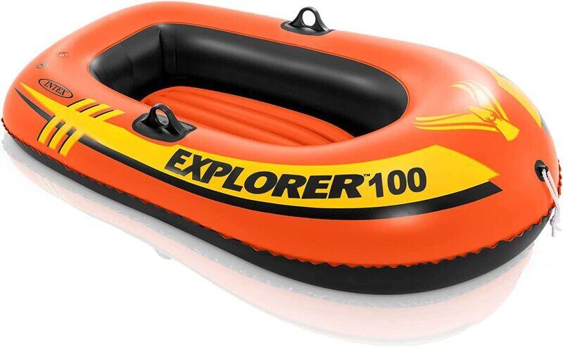 Intex Explorer 100 1-Person Inflatable Boat, Orange