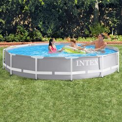 Intex Prism Frame Pool, 26710, 3.66m x 76cm, Grey