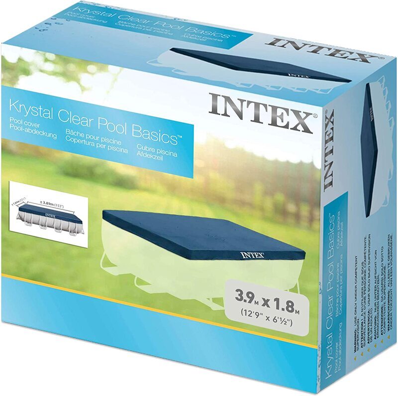 Intex Rectangular Pool Cover, Blue