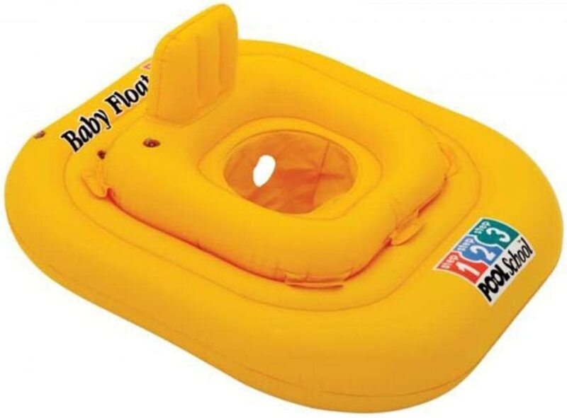 Intex Deluxe Inflatable Pool School Step 1 Baby Float, 56587EU, Yellow