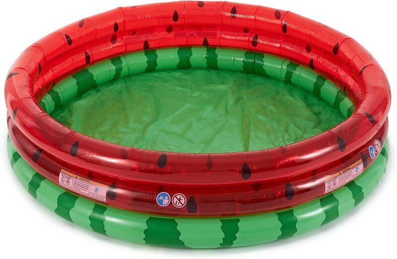 Intex Round Swimming and Wading Watermelon Pool for Ages 2+, 66-Inch, Red/Green