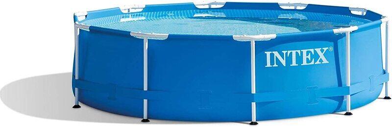 

Intex Round Backyard Above Ground Swimming Pool, 10ft x 30in, Blue