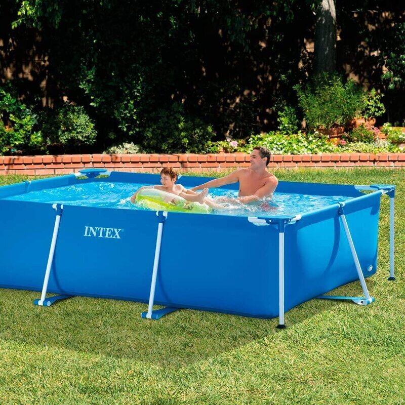 Intex Metal Rectangular Frame Pool, 28272, 3 x 2m, Blue