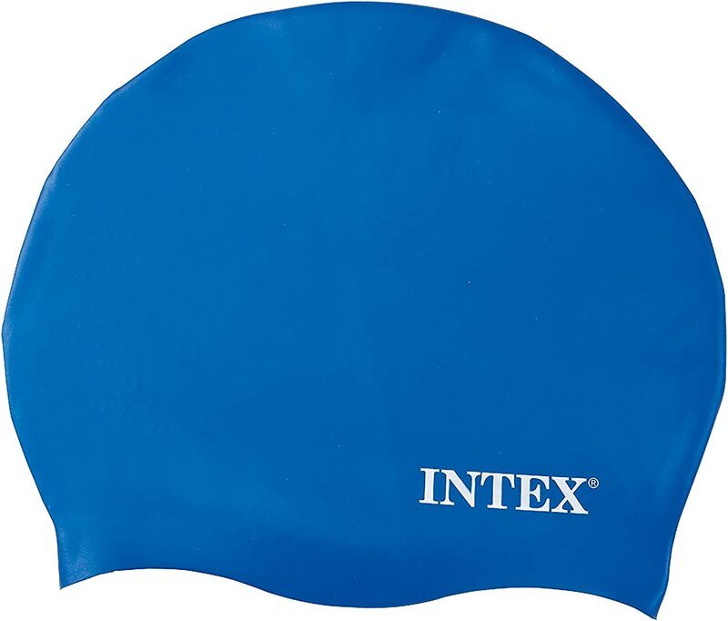 Intex 55991 Silicone Swim Cap, Blue