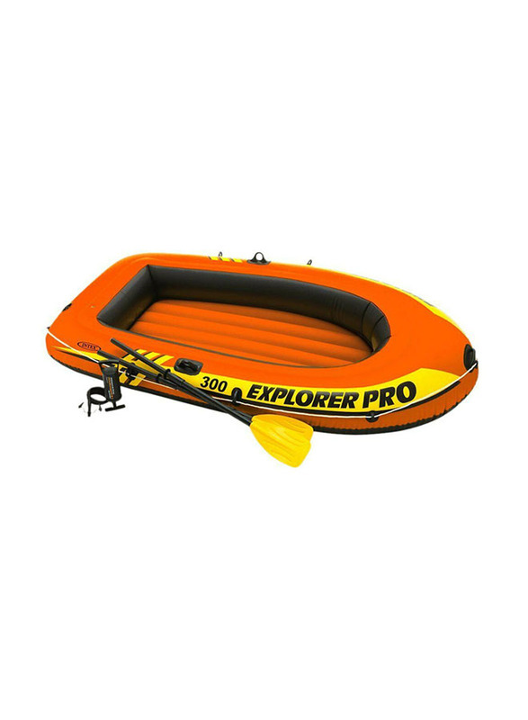 Intex Explorer Pro 300 Boat Set Beach Toy, 4 Pieces, Ages 6+