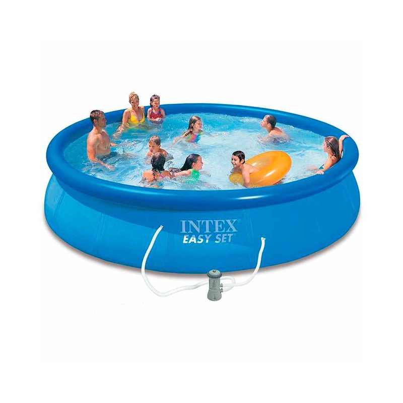 Intex Easy Set Inflatable Pool with Pump, 28158, Blue