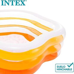 Intex Pentagonal Pool, 56495Np, White/Orange