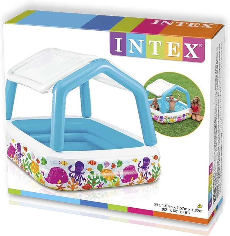 Intex Sun Shade Swin Water Pool, 57470, Multicolour