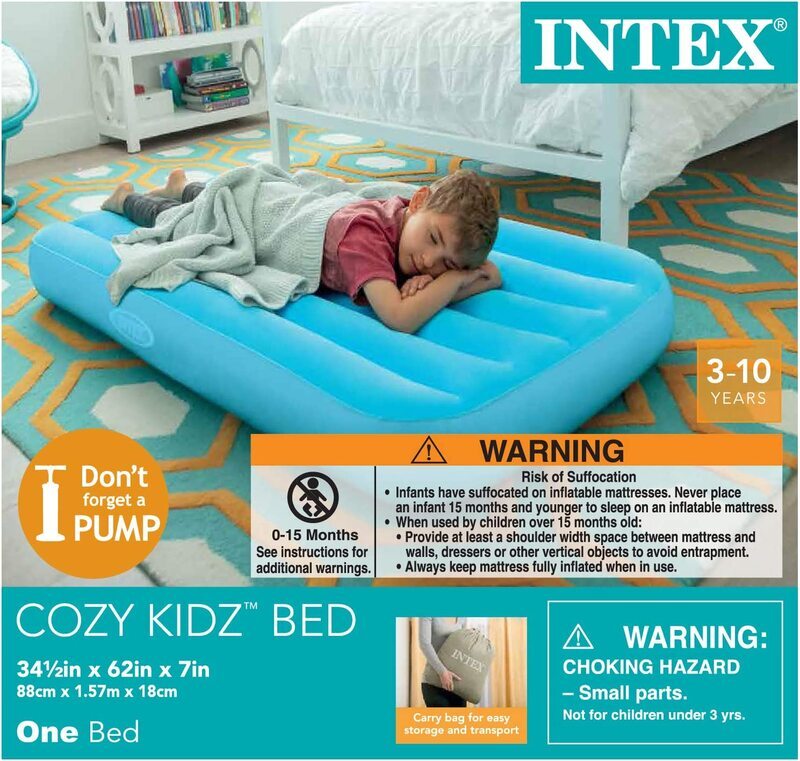 Intex Cozy Kidz Inflatable Airbed, Multicolour