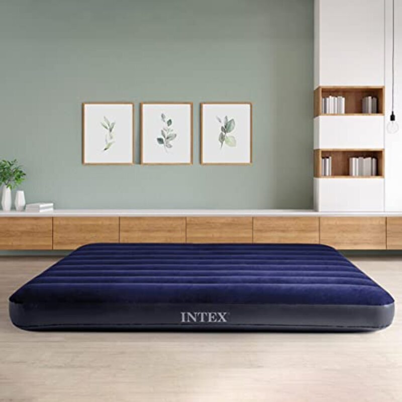 Intex Wave Beam Double Inflatable Airbed, Blue