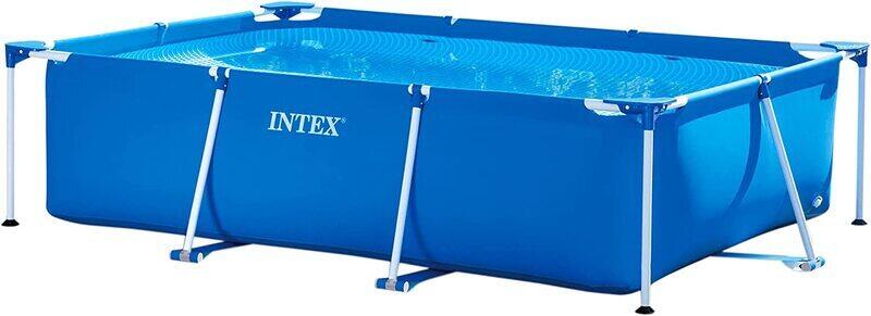 

Intex Rectangular Frame Pool without Pump, Ages 6+, 28273, Blue