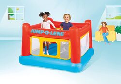 Intex Inflatable Jump-O-Lene Playhouse Trampoline Bounce House Pool for Kids, Ages 3+, Red/Yellow