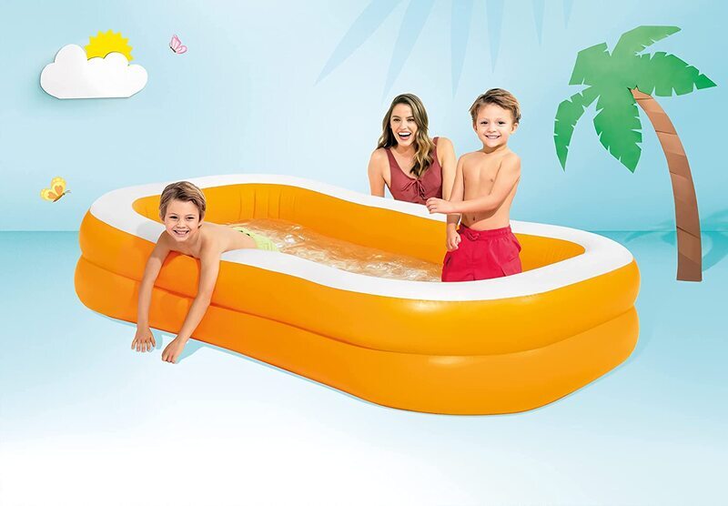 Intex Mandarin Swim Centre Family Pool, Orange/White