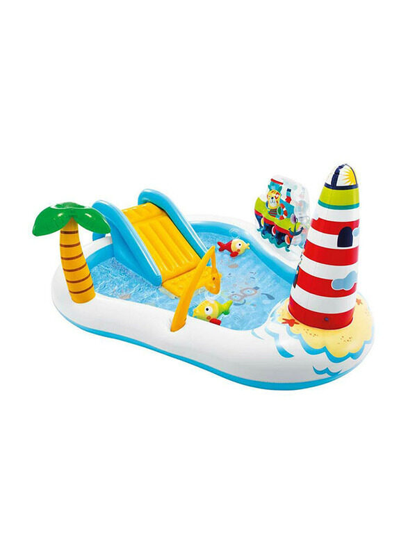 

Intex Fishing Fun Play Center Inflatable Kiddie Pool, 57162, Multicolour