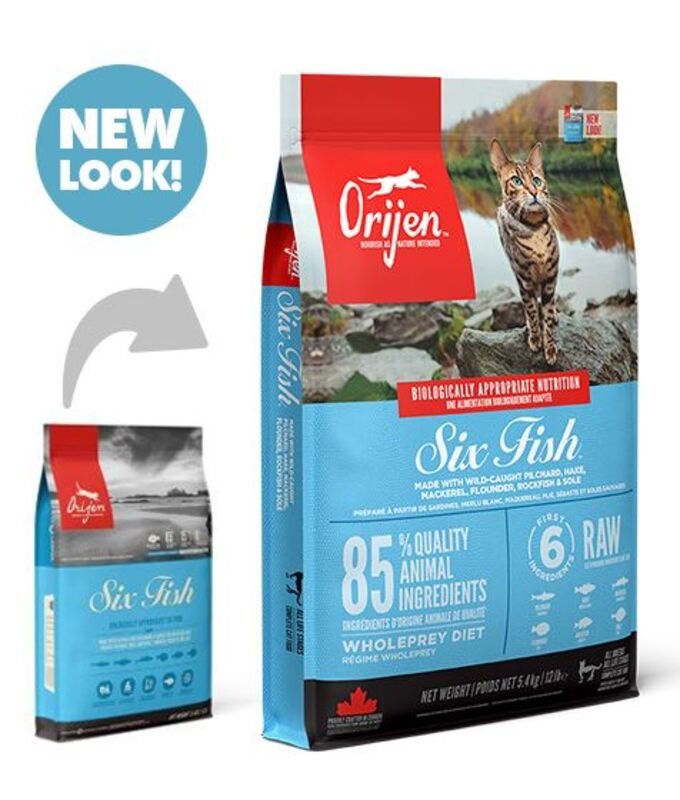 Orijen Six Fish Cat Dry Food 5.4Kg