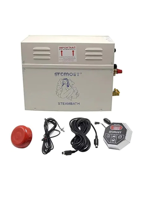 Stcmoet Leisure Time Steam Bath Generator, 6KW, White