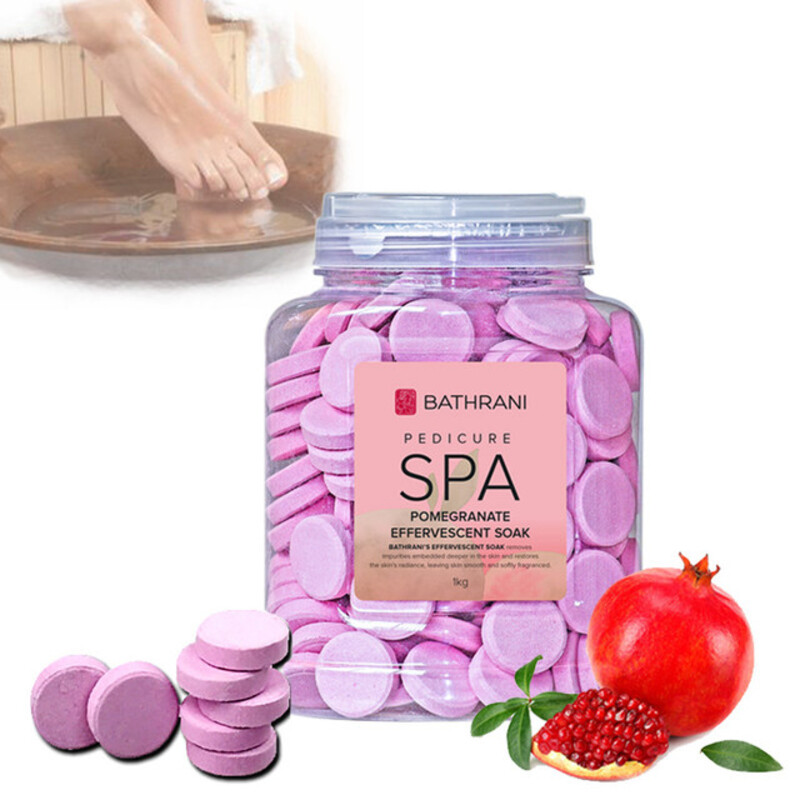 Bathrani Pedicure Spa Promegranate Effervescent Soak 1kg