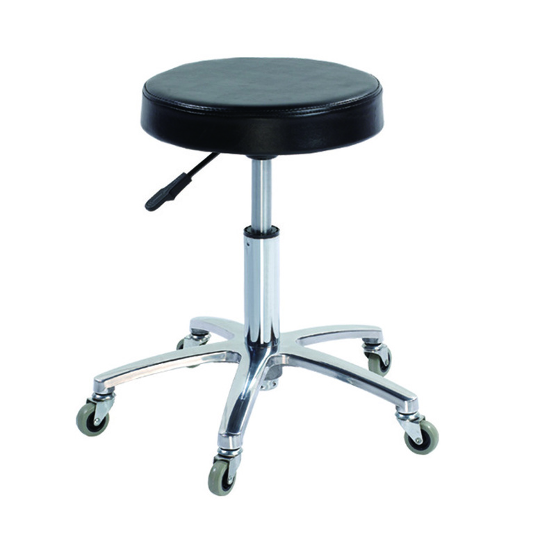 Salon Stool Chair Without Back Rest Black
