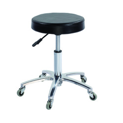 Salon Stool Chair Without Back Rest Black