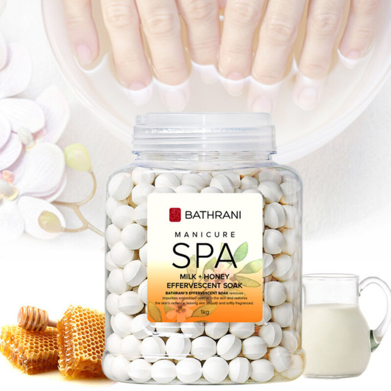 Bathrani Manicure Spa Milk nad Honey Effervescent Soak 1KG