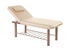 Massage Bed Adjustable 190x80cm Light yellow