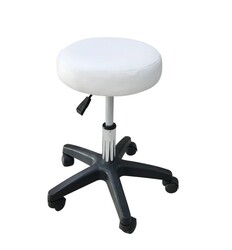 Salon Stool White without Back Rest (5pcs/ctn)