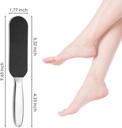 Stainless Steel Foot File With Refill Grits