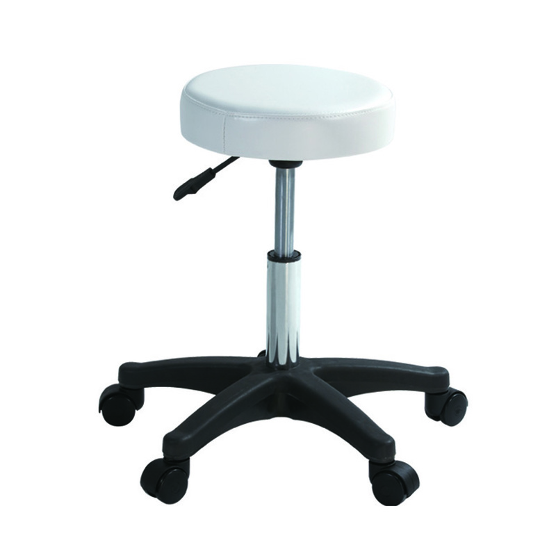 Salon Stool Chair Without Back Rest White