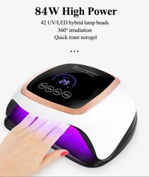 BLUEQUE V3  PROFESSIONAL NAIL LAMP 168W LCD TOUCH SCREEN 42LIGHTS BEADS WHITE