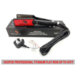 Hoopoe Digital Titanium Flat iron Black and red