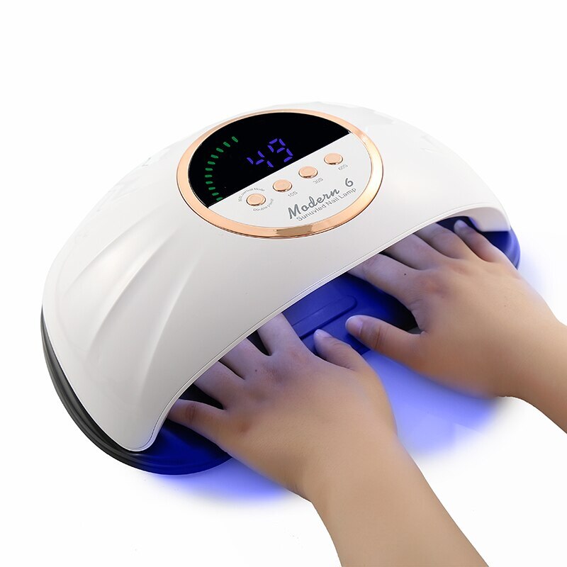 PROFESSIONAL DUAL LED NAIL LAMP MODERN 6 150W WHITE