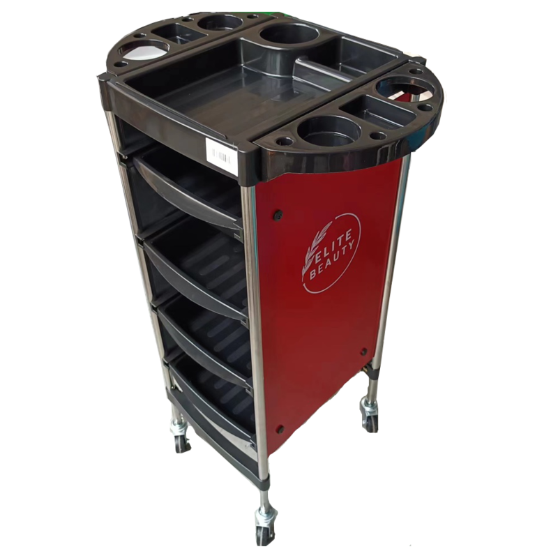 Elite Beauty Hair Division Trolley Red
