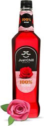 Just Chill Drinks Co. Rose Syrup, Made From 100% Real Fruit Extract, 1 Litre