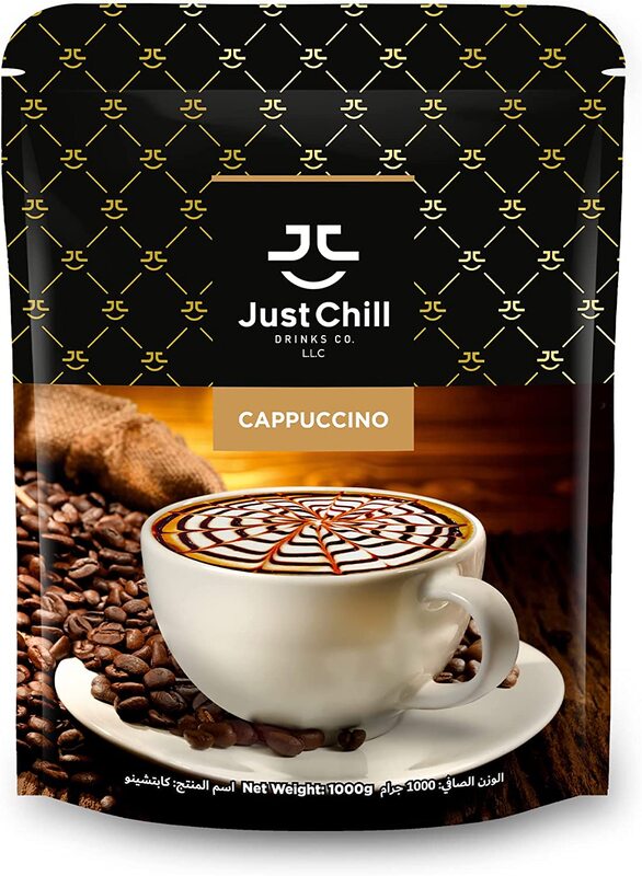 Just Chill Drinks Co. Beverage Premix, Cappuccino, 1000g