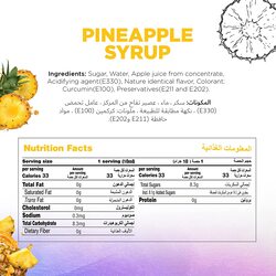 Just Chill Drinks Co. Pineapple Fruit Syrup, 1 Litre
