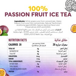 Just Chill Drinks Co. Passion Fruit Iced Tea Syrup, Made From 100% Real Fruit Extract, 1 Litre