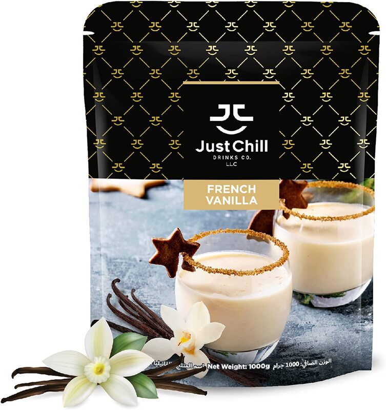 Just Chill Drinks Co. Beverage Premix, French Vanilla, 1000g