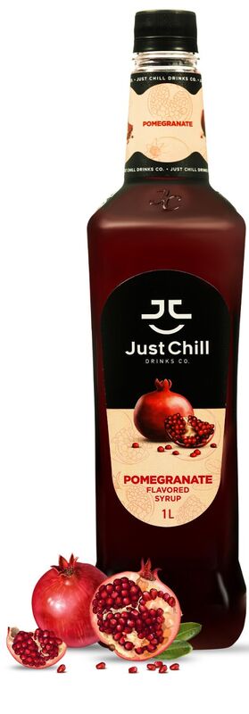 Just Chill Drinks Co.  Pomegranate Fruit Syrup, 1 Litre