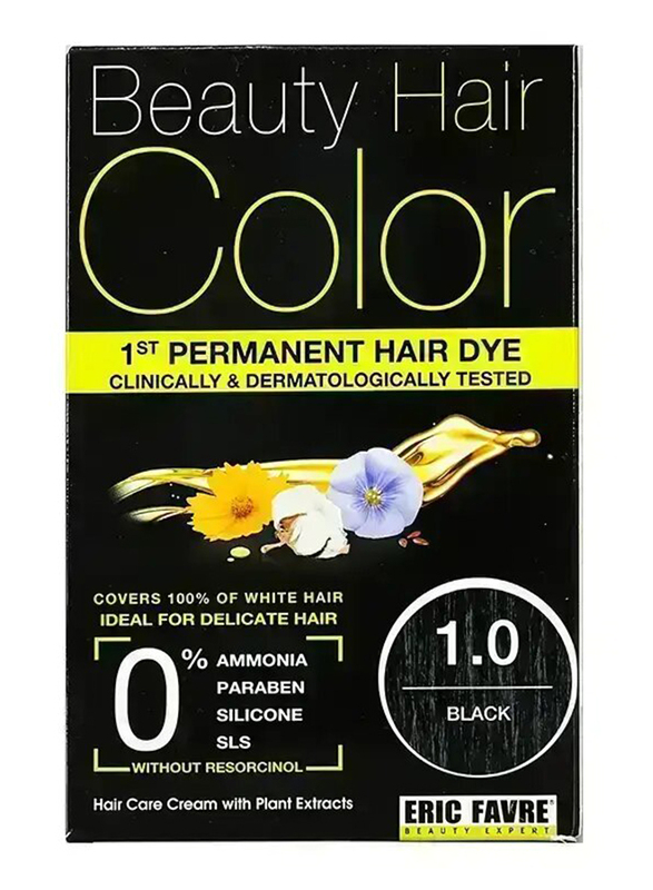 Eric Favre Beauty Hair Colour, 160ml, 1.0 Black