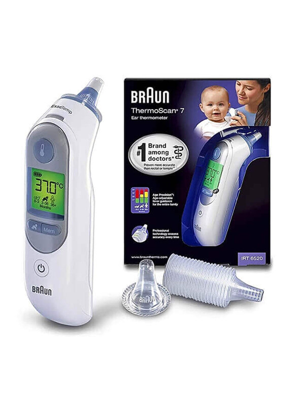 

Braun ThermoScan 7 Ear Thermometer, IRT 6520, White