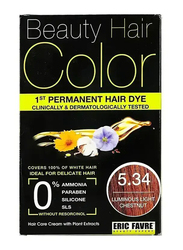 Eric Favre Beauty Hair Colour, 160ml, 5.34 Luminous Light Chestnut
