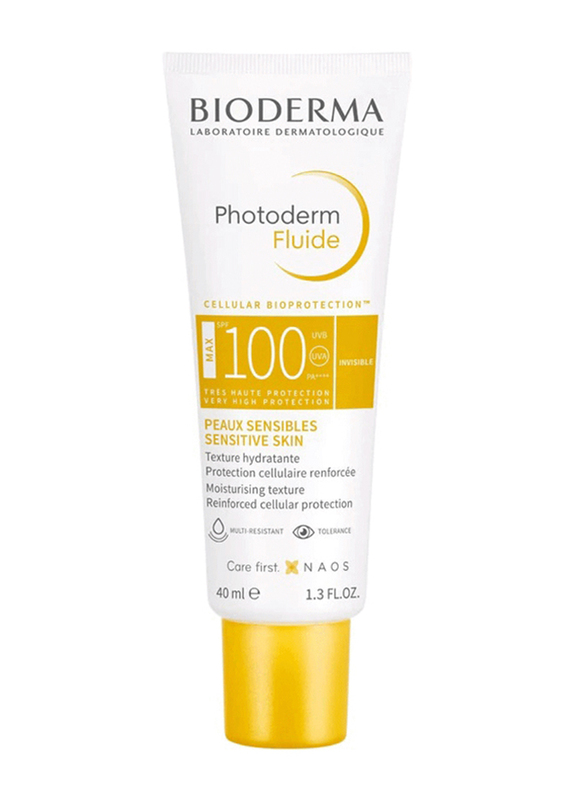 Bioderma Photoderm Max Fluide Natural SPF100 Moisturising Texture Reinforced Cellular Protection, 40ml