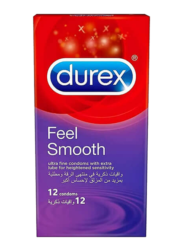 Durex Smooth Feel Condoms, 12 Pieces