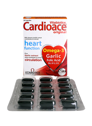 Vitabiotics Cardioace Original Omega 3 Garlic Folic Acid, 30 Capsules