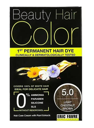 Eric Favre Beauty Hair Colour, 160ml, 5.0 Light Chestnut Brown